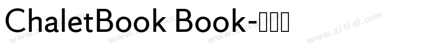 ChaletBook Book字体转换 ChaletBook Book字体转换